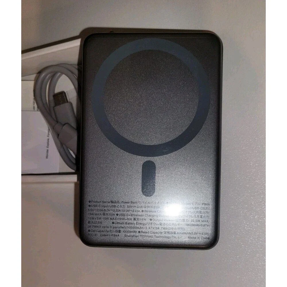 Torras Mini Mag Safe Charger, Grey, 10k mAh
